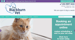 Desktop Screenshot of blackburnvet.com.au